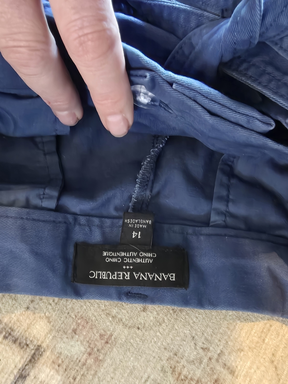Banana Republic Indigo Tie-Waist Paperbag Shorts - Picture 5 of 5